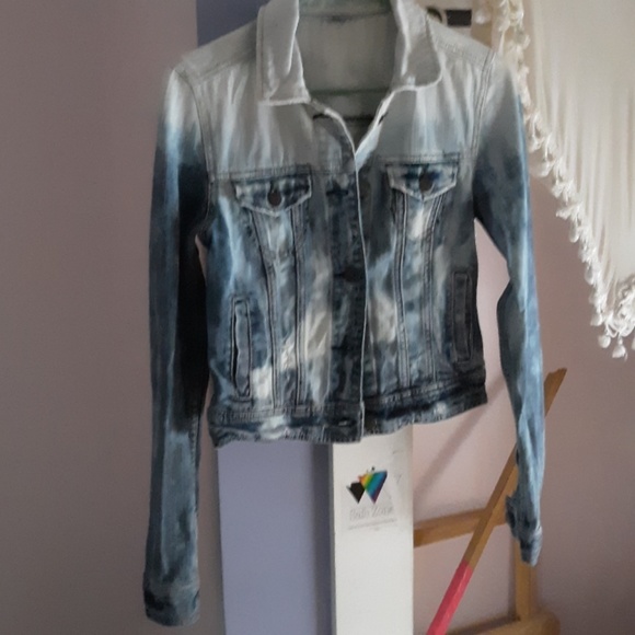 denim ombre bleached jacket - Picture 5 of 5